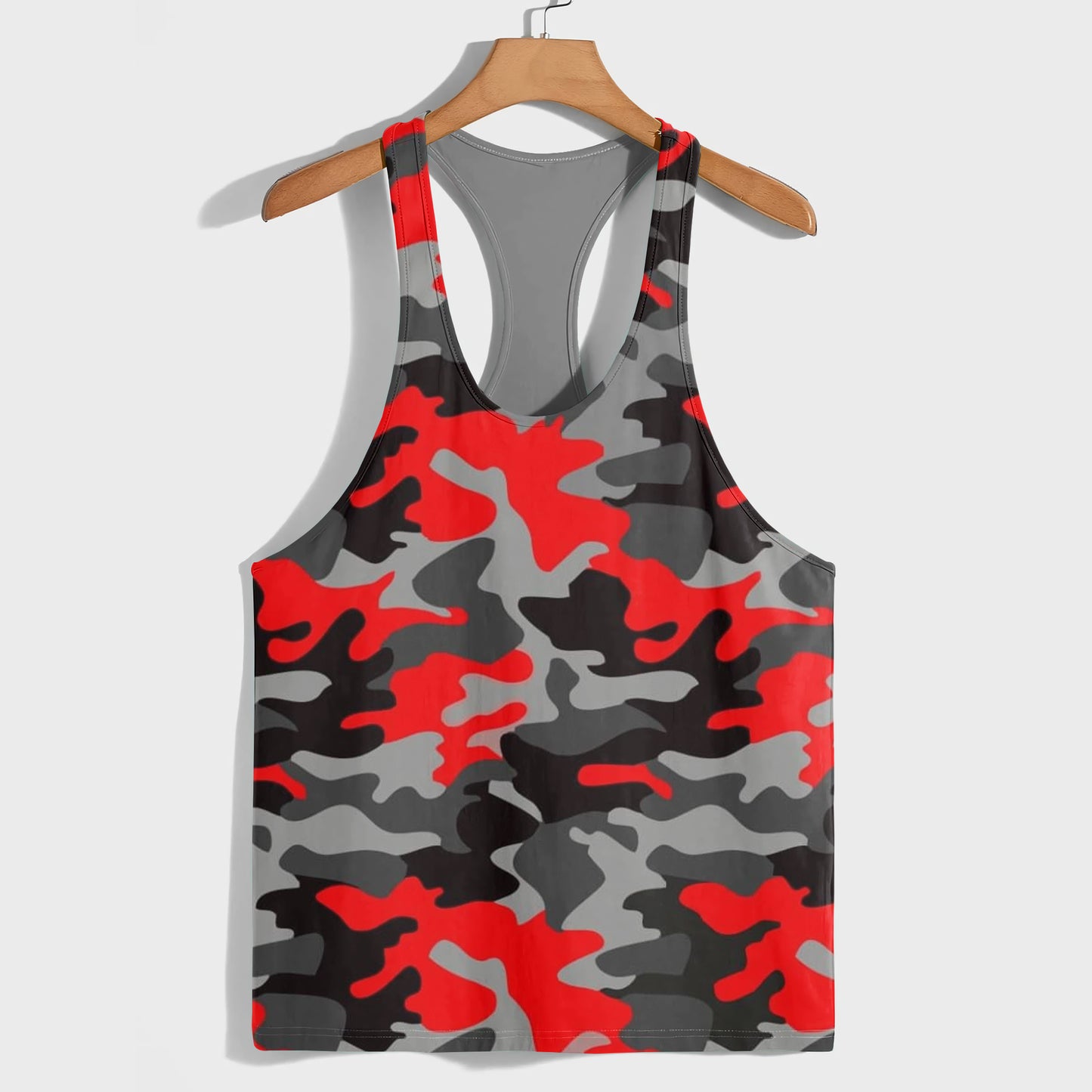 Camo Racerback Tank Top – Tactical Strength for Bodybuilders- AA08119