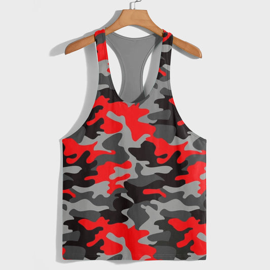 Camo Racerback Tank Top – Tactical Strength for Bodybuilders- AA08119