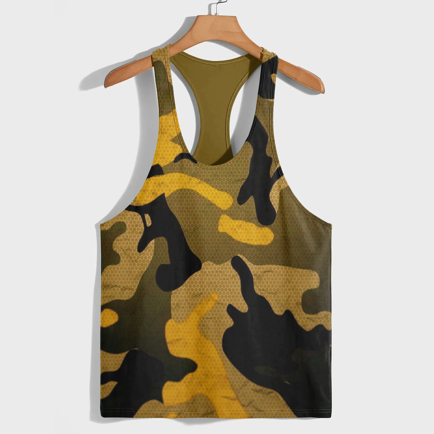 Camo Racerback Tank Top – Tactical Strength for Bodybuilders- AA08120