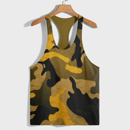 Camo Racerback Tank Top – Tactical Strength for Bodybuilders- AA08120