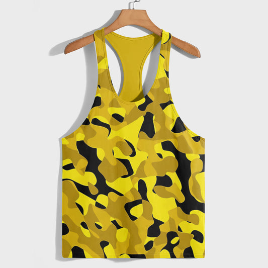 Camo Racerback Tank Top – Tactical Strength for Bodybuilders- AA08122