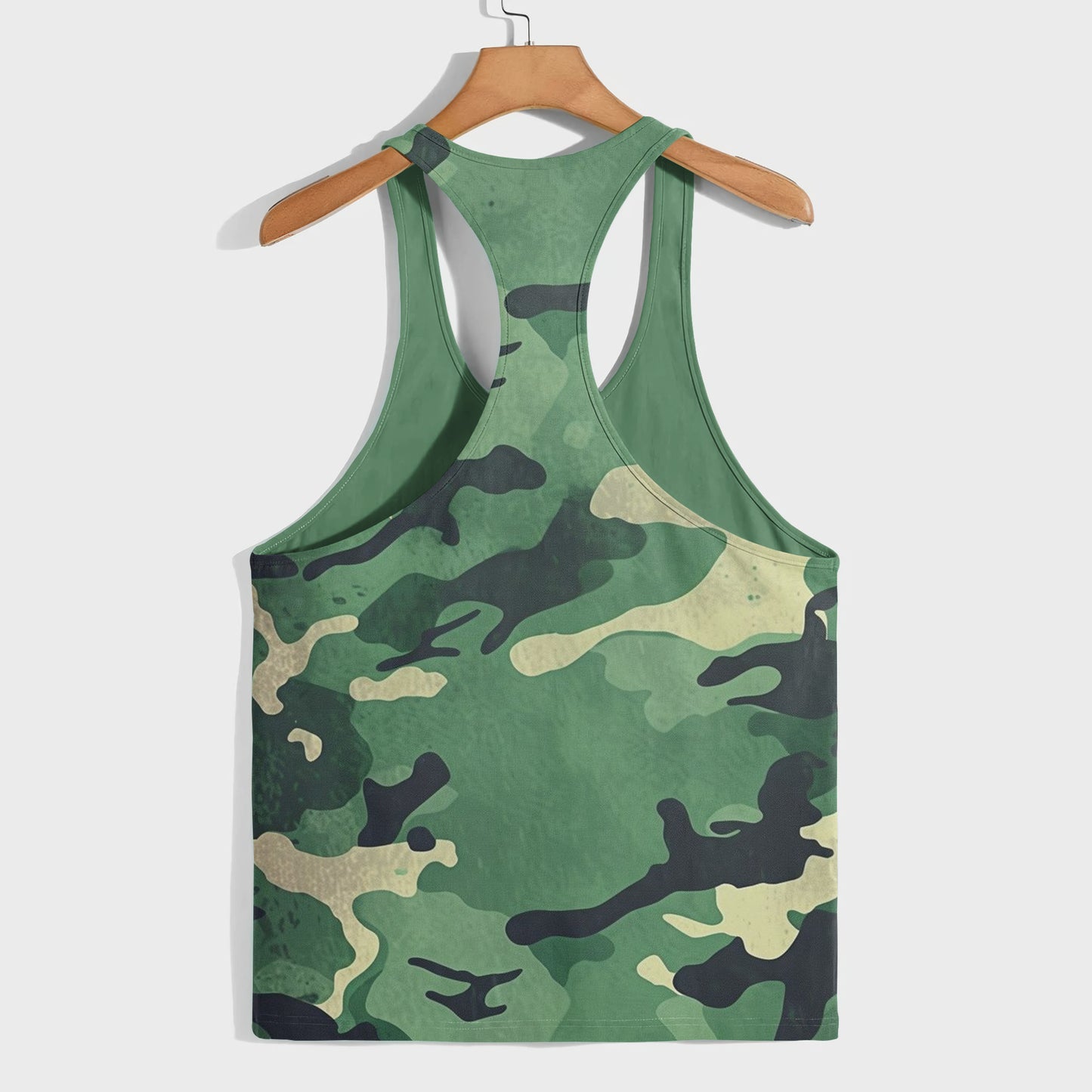 Camo Racerback Tank Top – Tactical Strength for Bodybuilders- AA08125