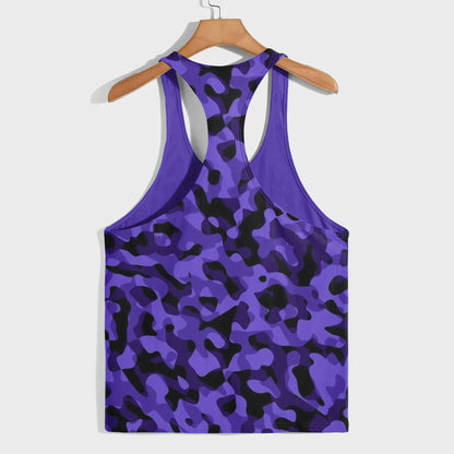 Camo Racerback Tank Top – Tactical Strength for Bodybuilders- AA08128