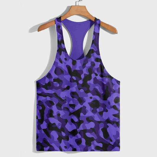 Camo Racerback Tank Top – Tactical Strength for Bodybuilders- AA08128
