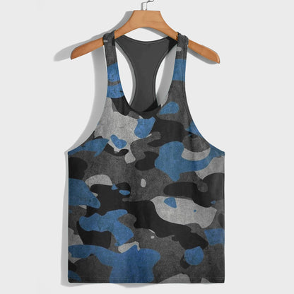 Camo Racerback Tank Top – Tactical Strength for Bodybuilders- AA08129