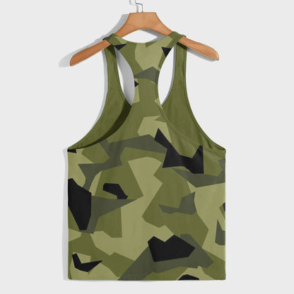 Camo Racerback Tank Top – Tactical Strength for Bodybuilders- AA08130