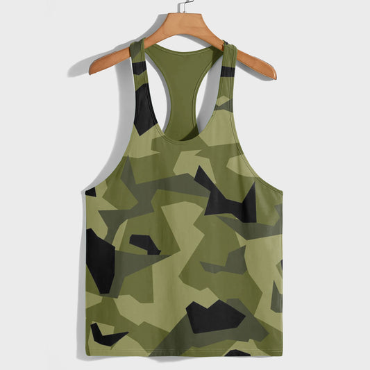 Camo Racerback Tank Top – Tactical Strength for Bodybuilders- AA08130