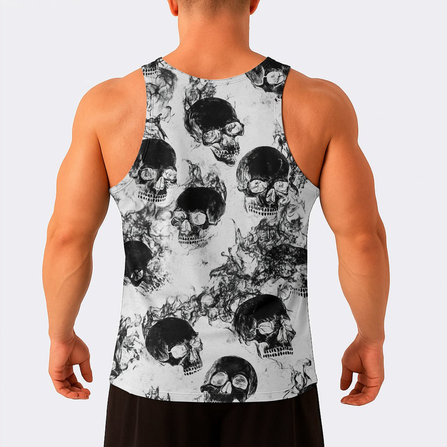 Skull Power Training Tank Top for Men- AA08133