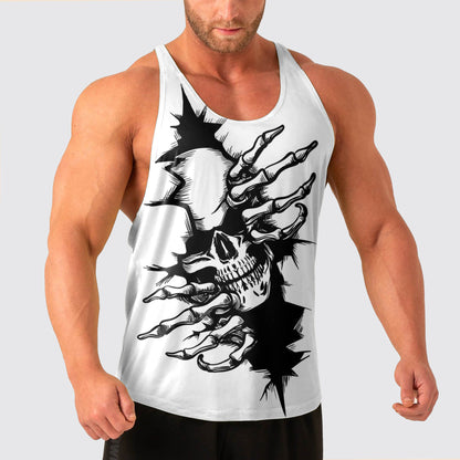 Skull Power Training Tank Top for Men- AA08134