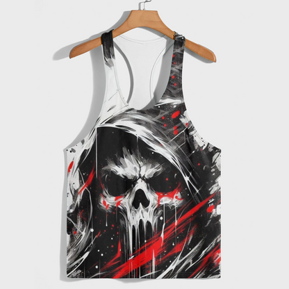 Skull 3D Racerback Tank Top- AA08227