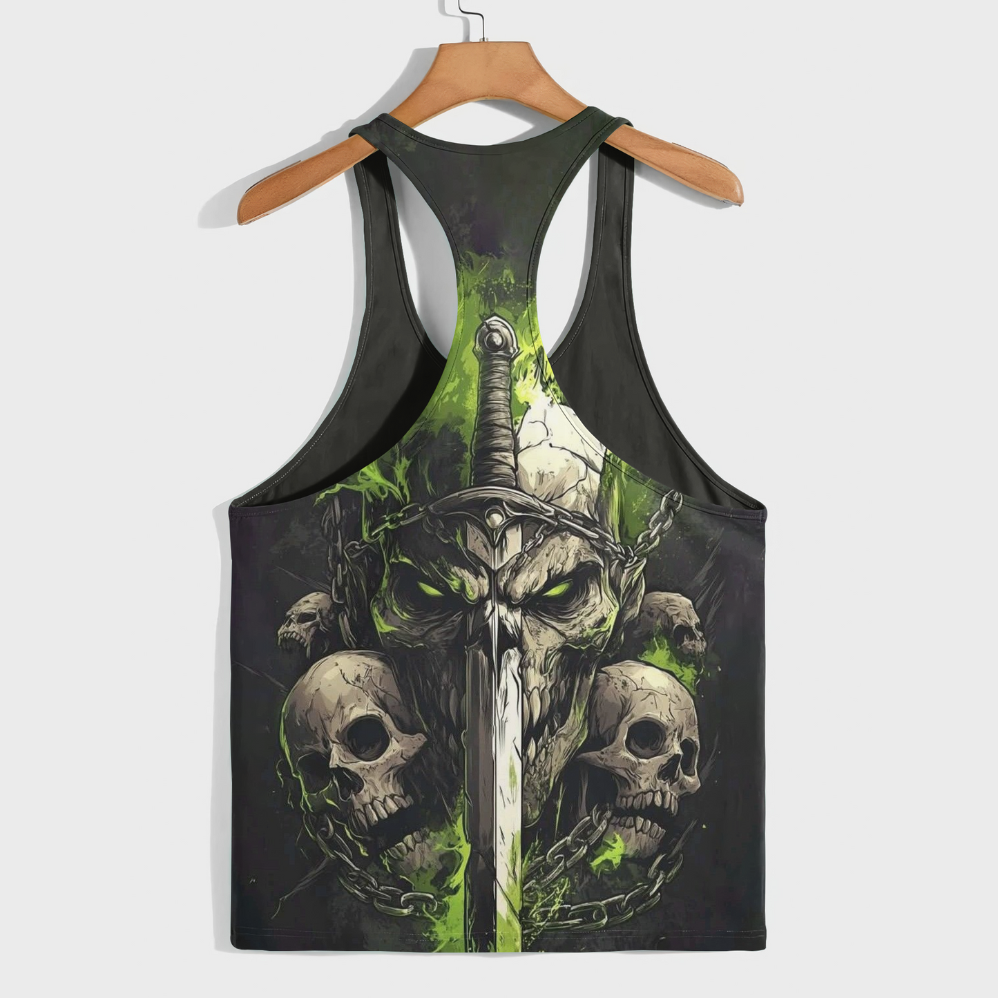Skull 3D Racerback Tank Top- AA08230