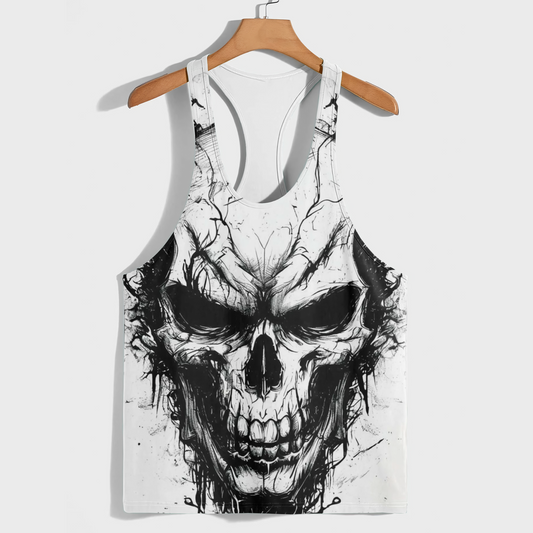 Skull 3D Racerback Tank Top- AA08231
