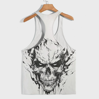 Skull 3D Racerback Tank Top- AA08232