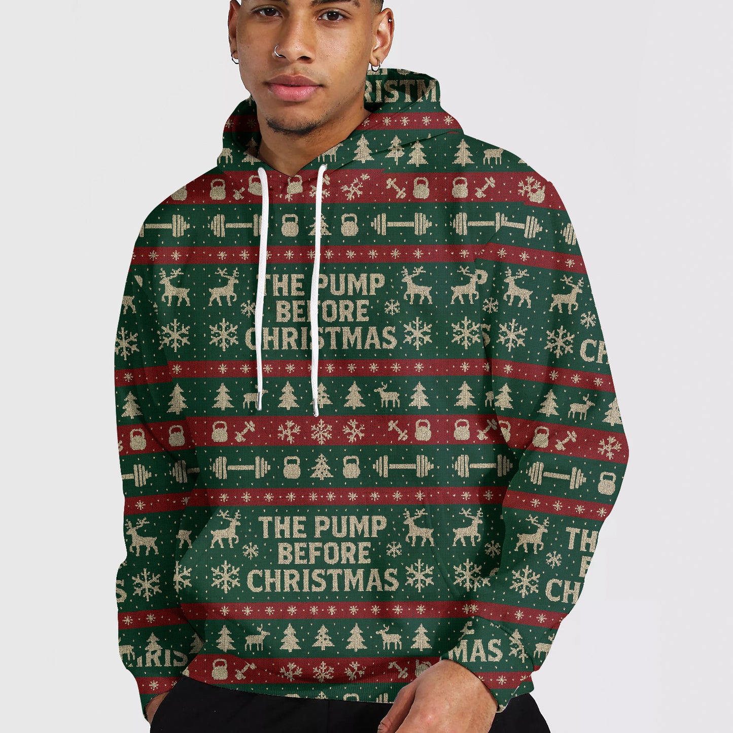 Christmas Hoodie for Bodybuilders- AA08343