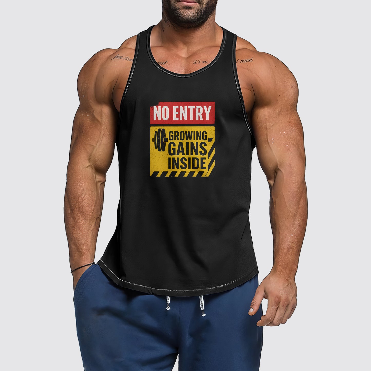 Ultimate Gym Tank Top for Men: Stay Cool and Comfy During Intense Workouts- AA08351