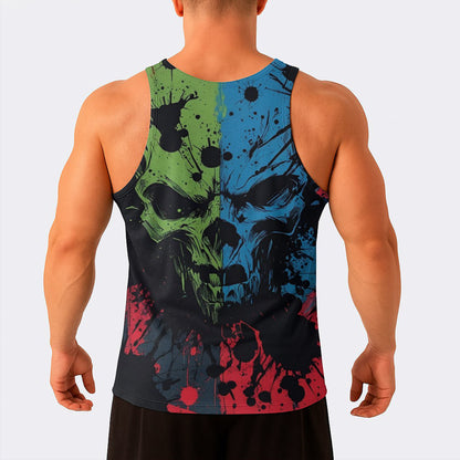 Skull Power Training Tank Top for Men- AA08452