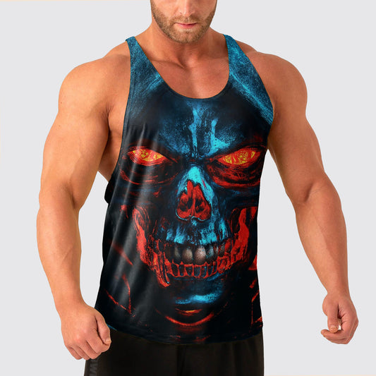 Skull Power Training Tank Top for Men- AA08453