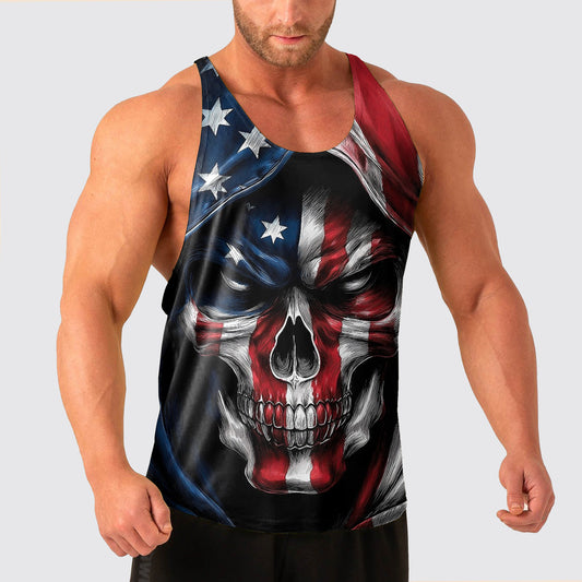 Skull Power Training Tank Top for Men- AA08454