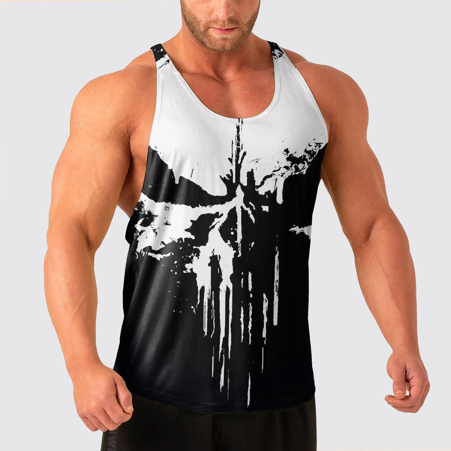 Skull Power Training Tank Top for Men- AA08456