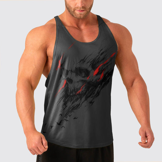 Skull Power Training Tank Top for Men- AA08458