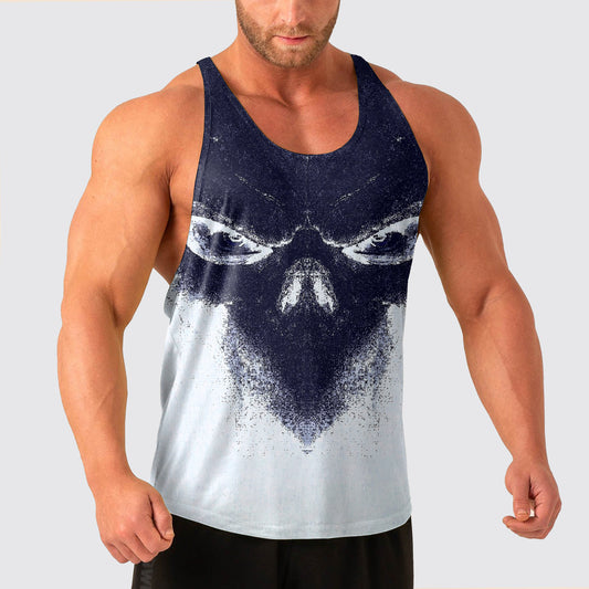 Skull Power Training Tank Top for Men- AA08459
