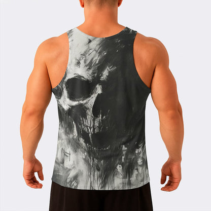 Skull Power Training Tank Top for Men- AA08460