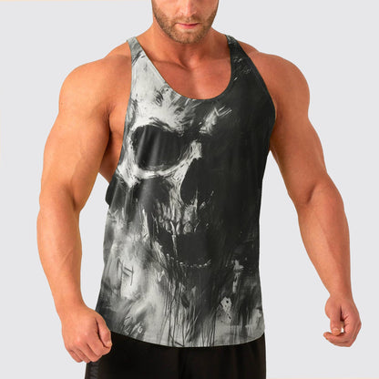 Skull Power Training Tank Top for Men- AA08460