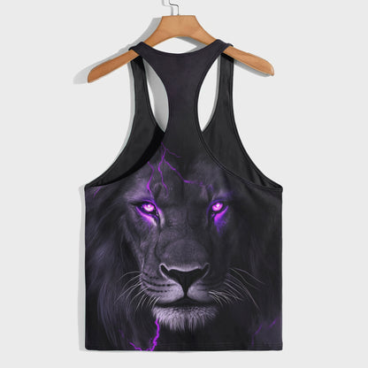Lion 3D Racerback Tank Top- AA08494