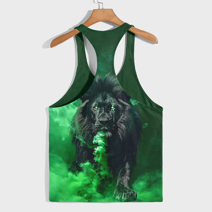 Lion 3D Racerback Tank Top- AA08496