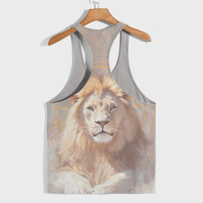 Lion 3D Racerback Tank Top- AA08501