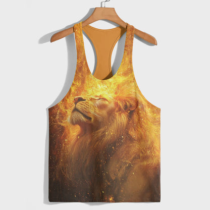 Lion 3D Racerback Tank Top- AA08504