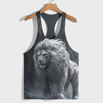 Lion 3D Racerback Tank Top- AA08505