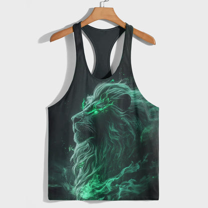 Lion 3D Racerback Tank Top- AA08506