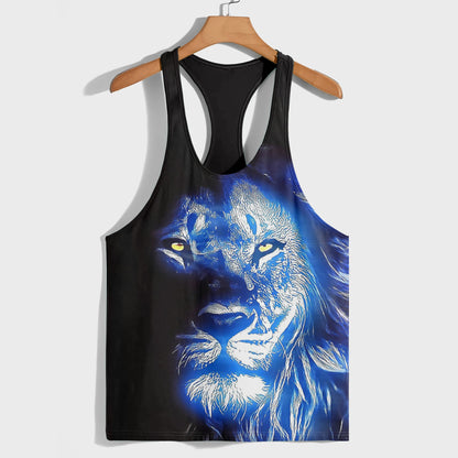 Lion 3D Racerback Tank Top- AA08508