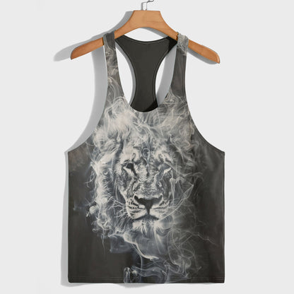 Lion 3D Racerback Tank Top- AA08510