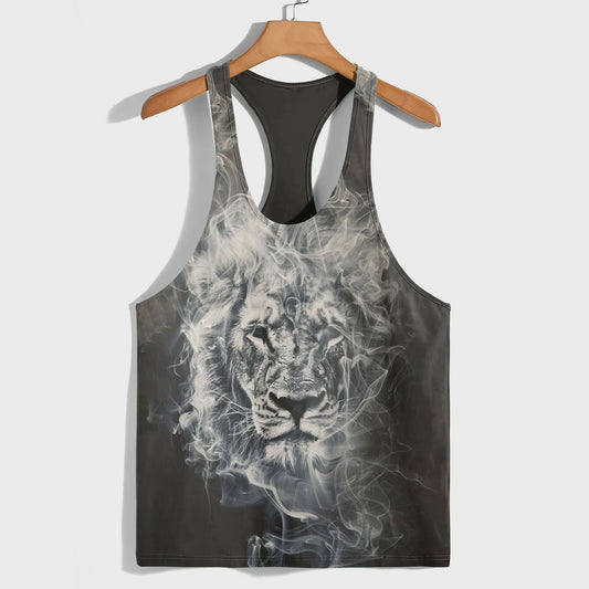 Lion 3D Racerback Tank Top- AA08510