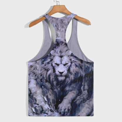 Lion 3D Racerback Tank Top- AA08511