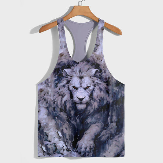 Lion 3D Racerback Tank Top- AA08511
