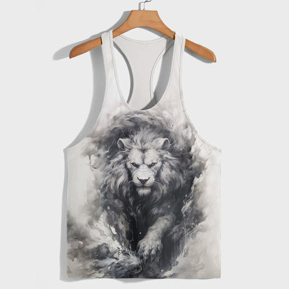 Lion 3D Racerback Tank Top- AA08512