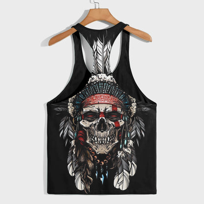 Skull 3D Racerback Tank Top- AA08530