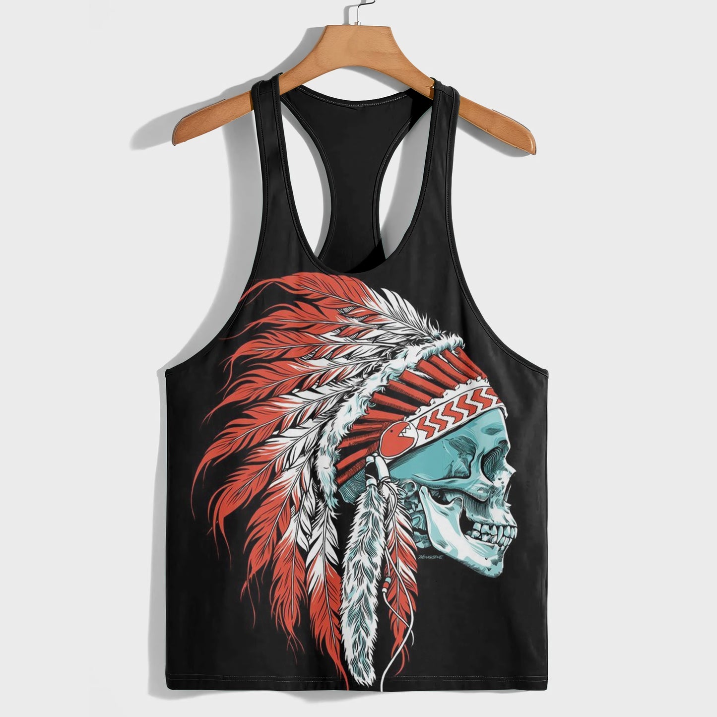 Skull 3D Racerback Tank Top- AA08531