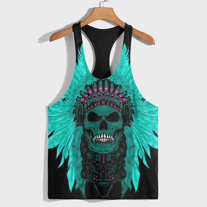 Skull 3D Racerback Tank Top- AA08532