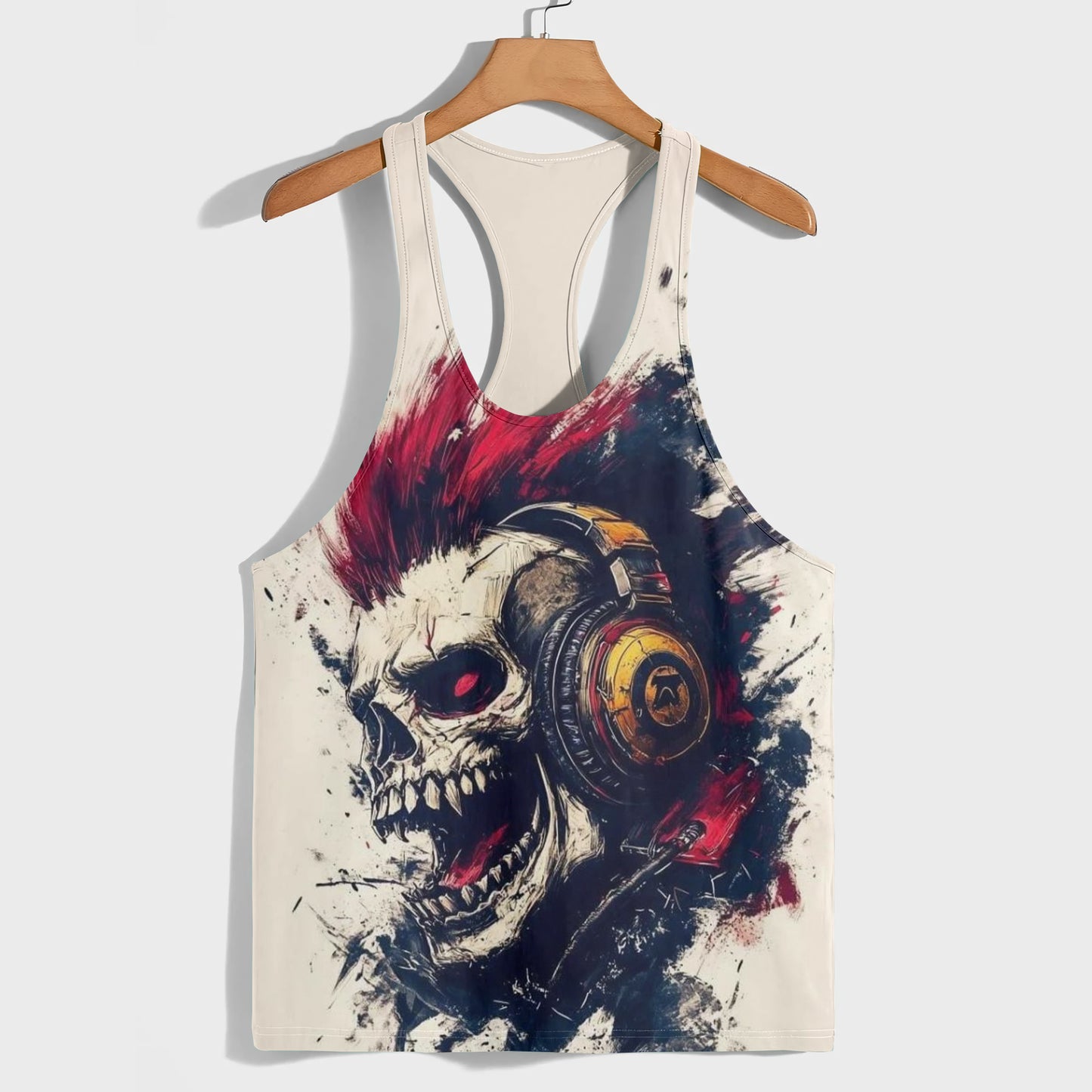 Skull 3D Racerback Tank Top- AA08533