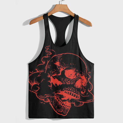 Skull 3D Racerback Tank Top- AA08534