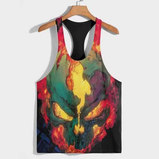 Skull 3D Racerback Tank Top- AA08535