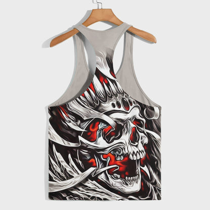 Skull 3D Racerback Tank Top- AA08540