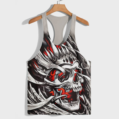 Skull 3D Racerback Tank Top- AA08540