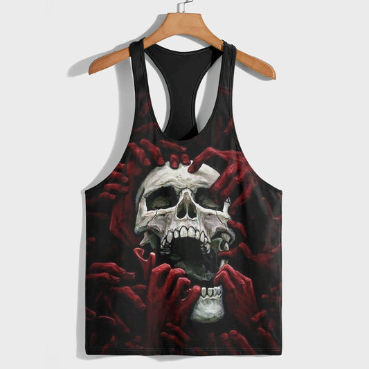 Skull 3D Racerback Tank Top- AA08543