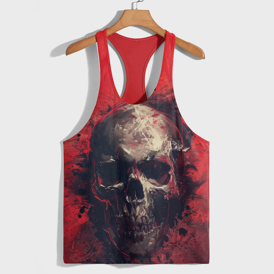Skull 3D Racerback Tank Top- AA08544