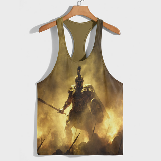 Warrior Spirit 3D Racerback Tank Top- AA08774